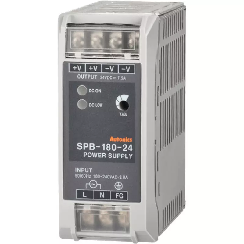 Autonics Switching Power Supply AC100 to 240 Rated Input Voltage (V) 7.5 Rated Output Current (A) 24 Rated O, SPB-180-24
