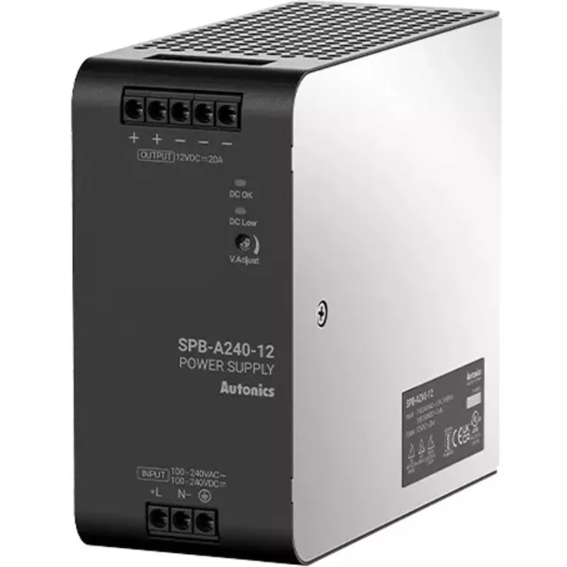 Autonics Switching Power Supply 20 Rated Output Current (A) DC12 Rated Output Voltage (V) AC100 to 240/DC90, SPB-A240-12