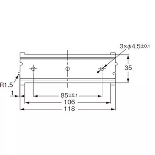 Omron Switching Power Supply Front Mounting Bracket, S82Y-VKW90F