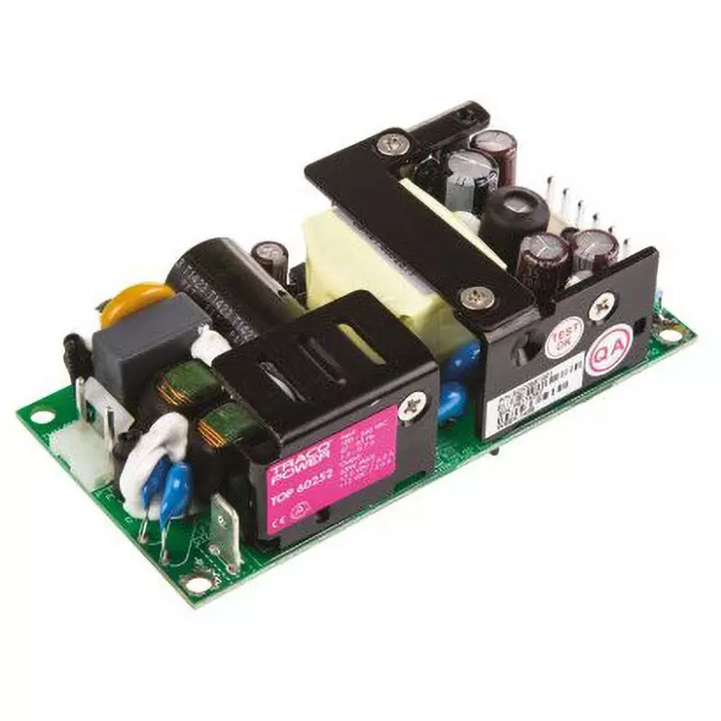 TRACO POWER AC/DC Switching Power Supply 55.0 VA Rated/Max Power Output 6(8)/3 A Rated Output Current DC, TOP 60252