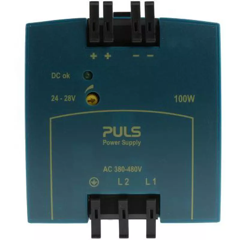 PULS Power Supply 0.6 Power Factor 4.2 to 3.6 Amp Output Current Range 24 DC Rated Output Voltage, ML100.200