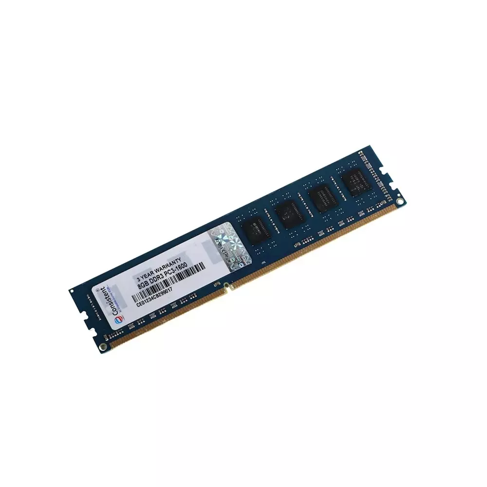Consistent RAM 8 GB DDR3 1600 MHz Memory Speed U-DIMM for Desktop, Green