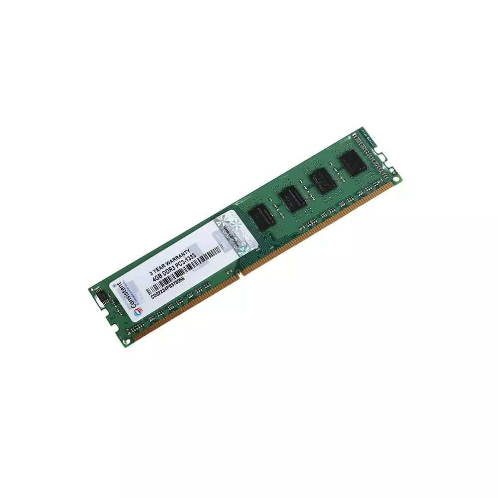 Consistent RAM 4 GB DDR3 1333 MHz Memory Speed DIMM for Desktop, Green