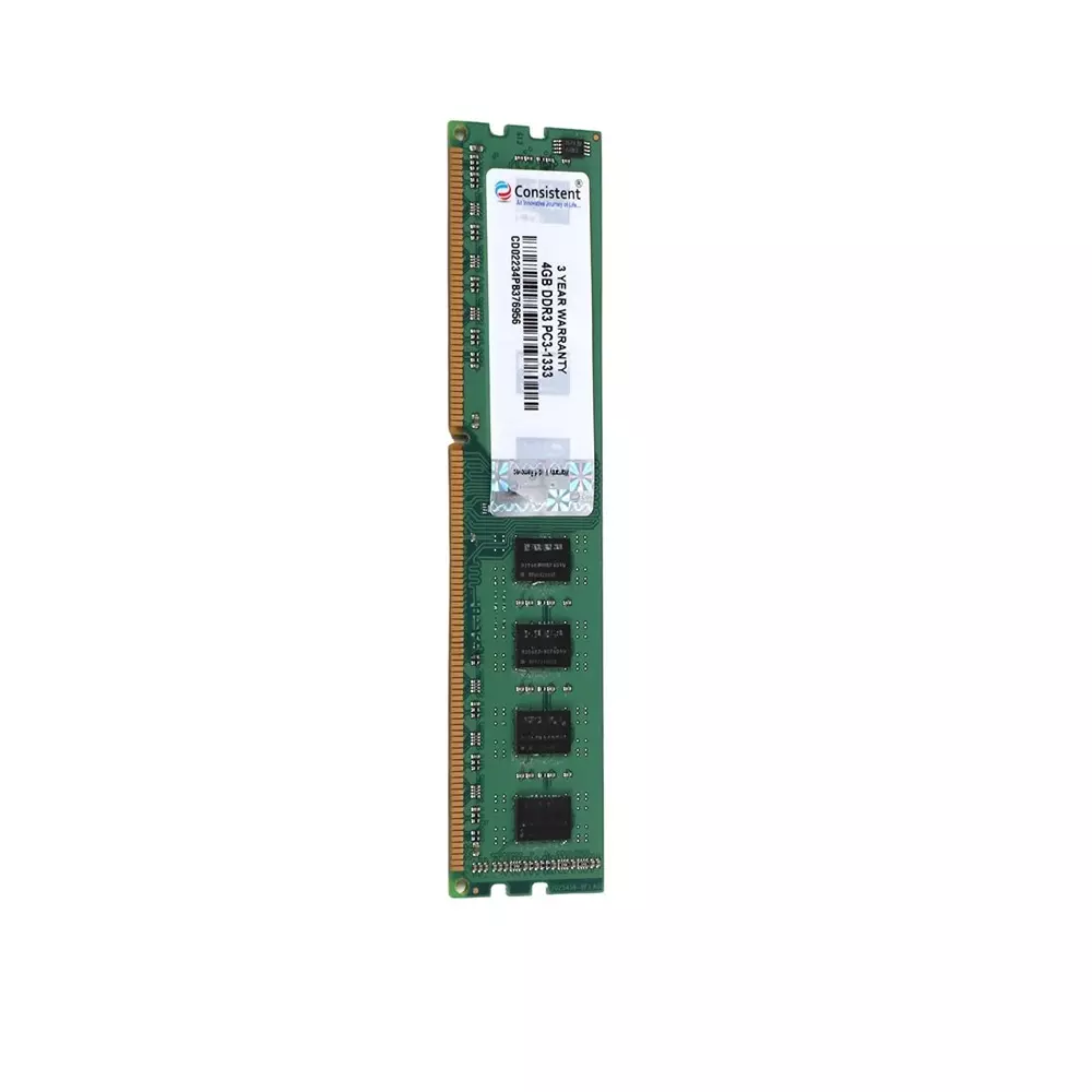 Consistent RAM 4 GB DDR3 1333 MHz Memory Speed DIMM for Desktop, Green