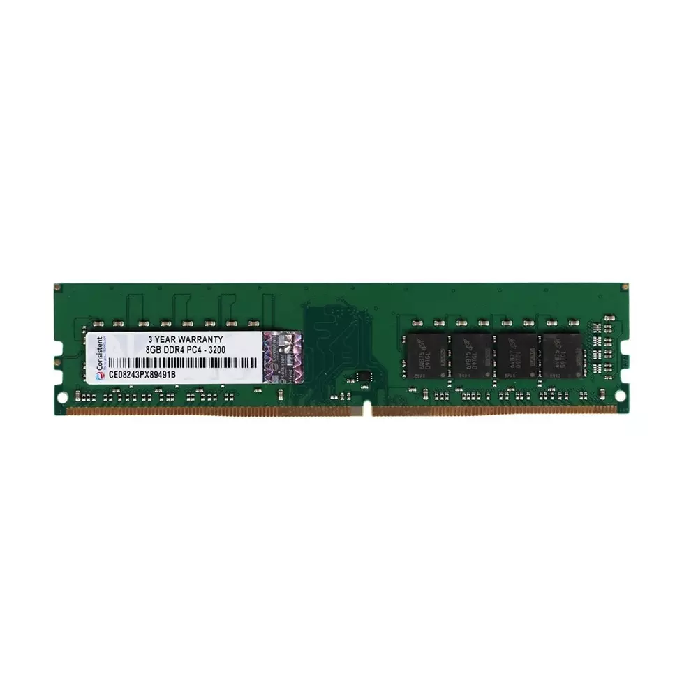 Consistent RAM 8 GB DDR4 3200 MHz Memory Speed DIMM for Desktop, Green