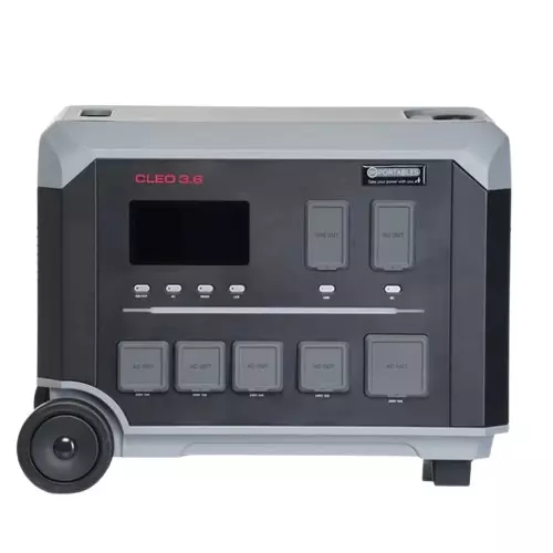 SR Portables Off Grid Solar Storage UPS 3072 Wh (Cleo 3.6), Expandable Capacity