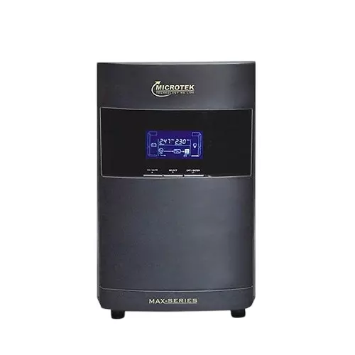 Microtek MAX+ On Line UPS with Isolation Transformer 2 KVA 72 V Single Phase Surface Mounted Pure Sine Wave for Home, Office, 899-621-2001
