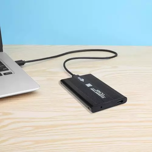 PremiumAV 6.35 cm (2.5 inch) Portable External Hard Drive for Laptop, PC, Mac, Smart TV Black