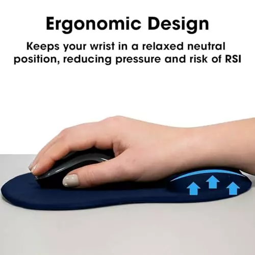 PremiumAV Mouse Pad Smooth Surface for PC, Laptop & Notebook Blue (Pack of 4)