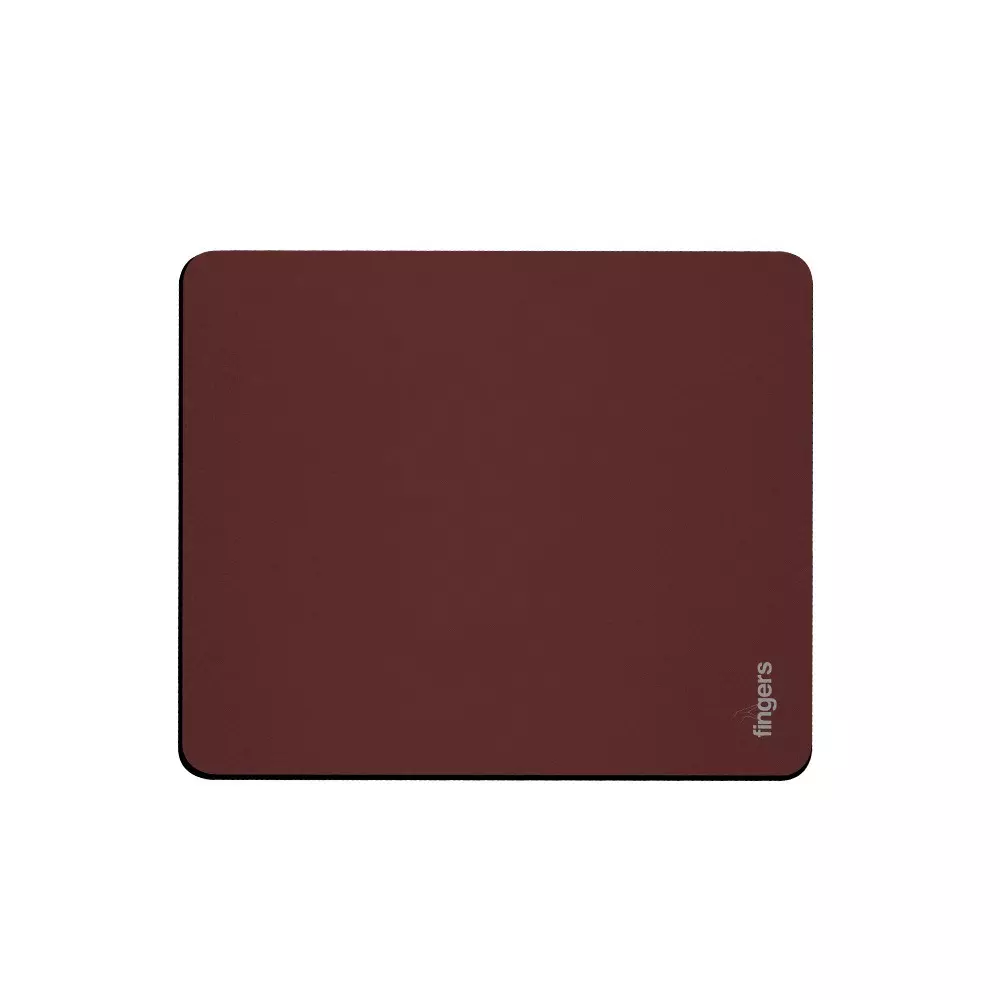 FINGERS Mouse Pad High-Density Micro-Woven Cloth Material 240 x 200 mm Dimension 3 mm Thickness Mocha Brown Color, Smoothy-P6 (Standard Size)