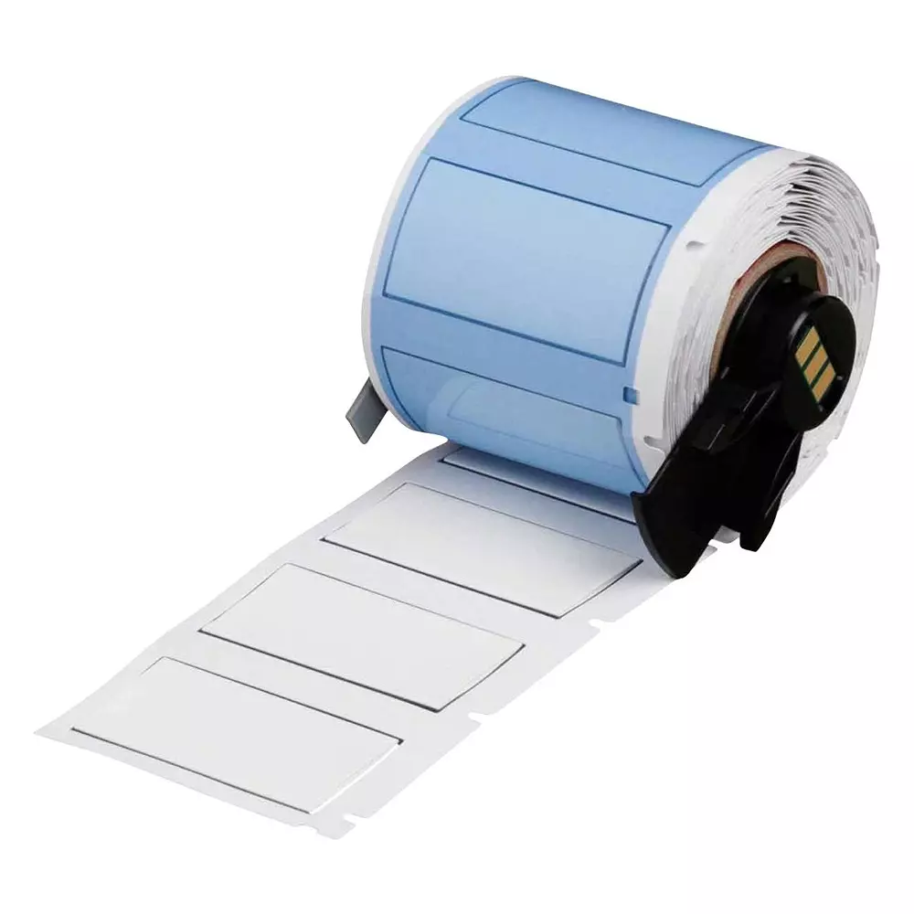 BRADY HEAT SHRINK LABEL, 12.7MMX44.45MM, WHT, M6-500-175-342-WT