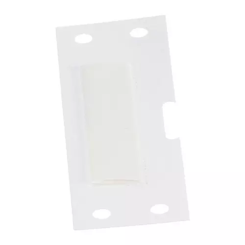 PANDUIT HEAT SHRINK LABEL, 19.1MM X 6.4MM, WHT, H075X025H1T