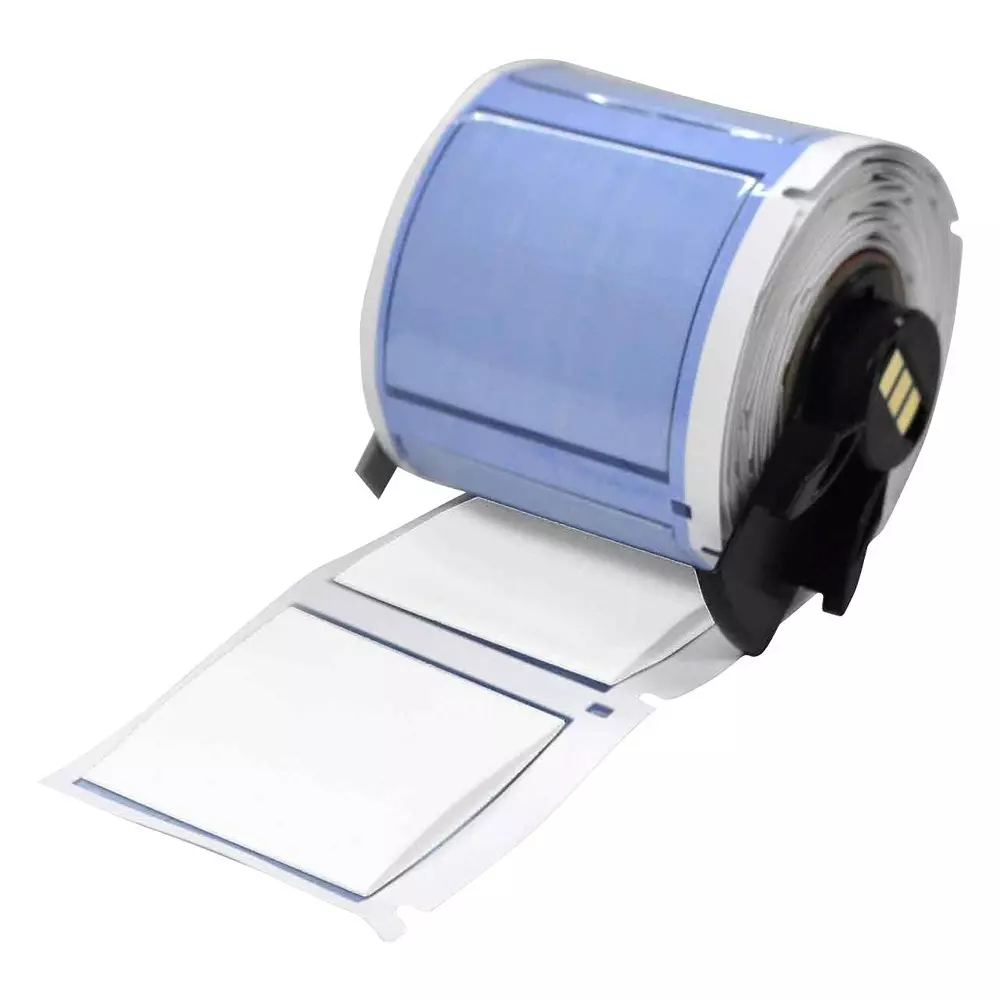 BRADY HEAT SHRINK LABEL, 25.4MMX44.45MM, WHT, M6-1000-175-342-WT