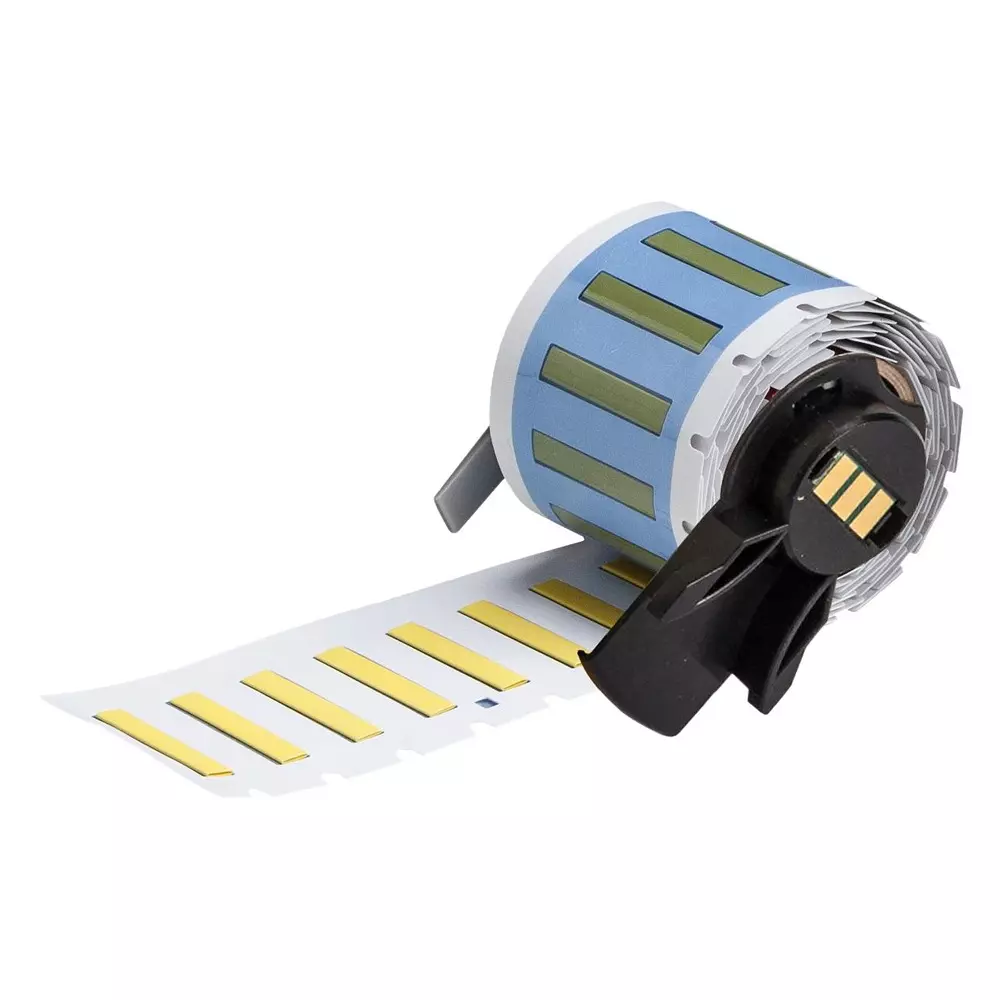 BRADY HEAT SHRINK LABEL, 2.4MMX25.4MM, YLW, M6-094-1-342-YL