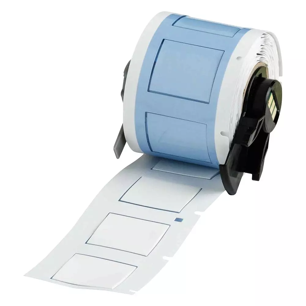 BRADY HEAT SHRINK LABEL, 12.7MMX25.4MM, WHT, M6-500-1-342-WT