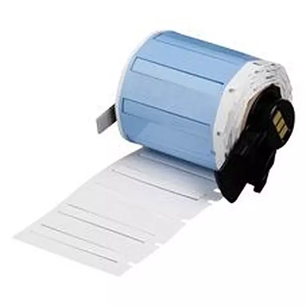 BRADY HEAT SHRINK LABEL, 3.175MMX44.45MM, WHT, M6-125-175-342-WT