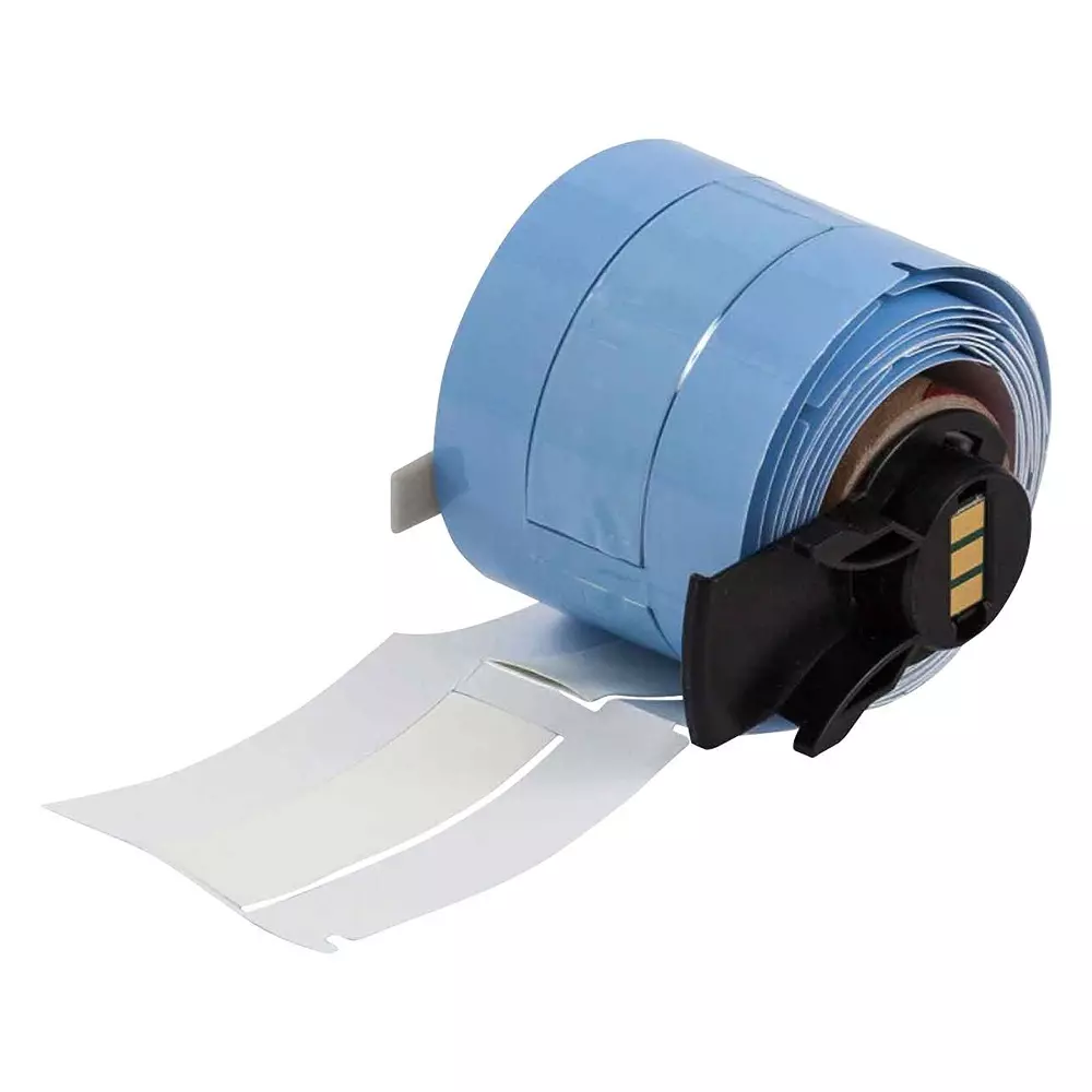 BRADY HEAT SHRINK LABEL, 6.35MMX50.8MM, WHT, M6-250-2-342-WT-R