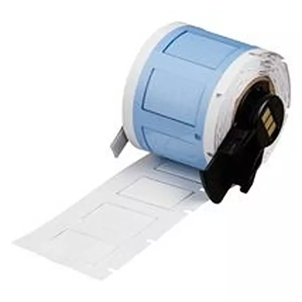 BRADY HEAT SHRINK LABEL, 9.53MMX25.4MM, WHT, M6-375-1-342-WT