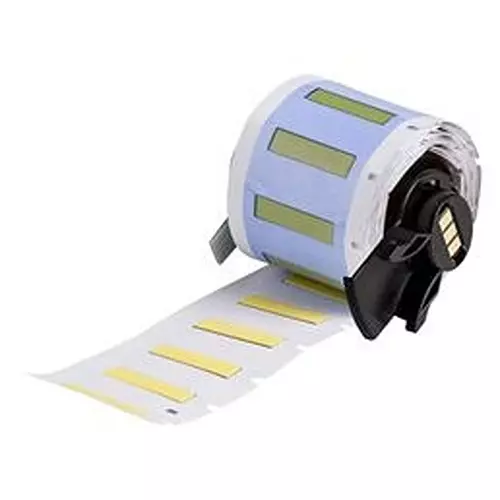 BRADY HEAT SHRINK LABEL, 3.175MMX25.4MM, YLW, M6-125-1-342-YL