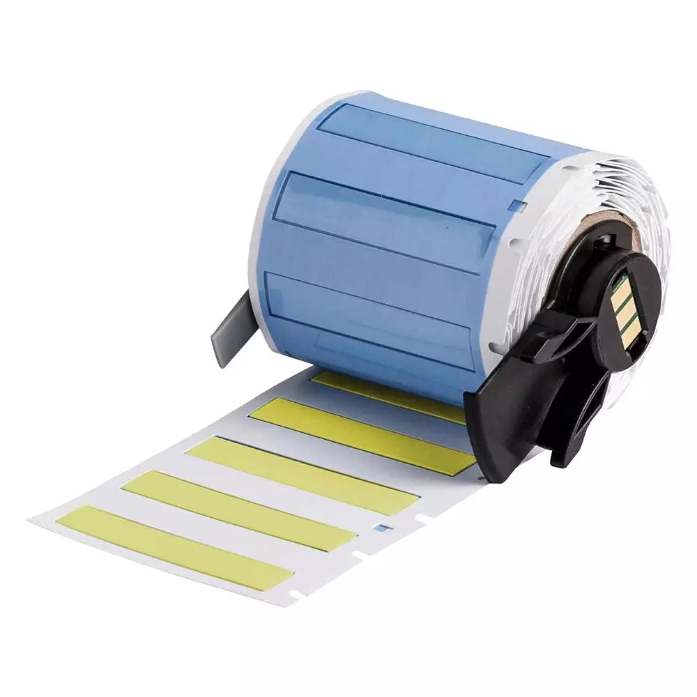 BRADY HEAT SHRINK LABEL, 4.75MMX44.45MM, YLW, M6-187-175-342-YL