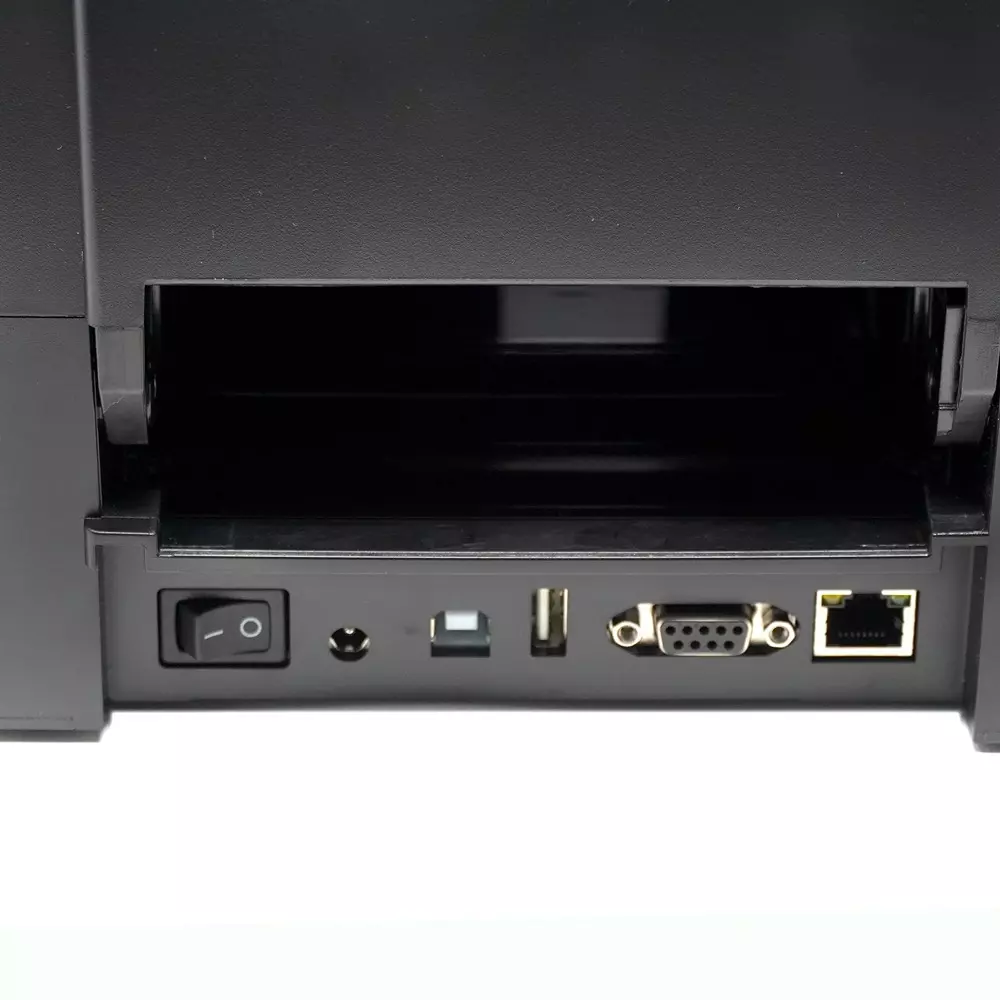 TVS Thermal Label Printer 108 mm (4.25 inch) 203 DPI (8 dots/mm) Up to 152.4 mm/Sec. Speed Black, LP 46 Plus