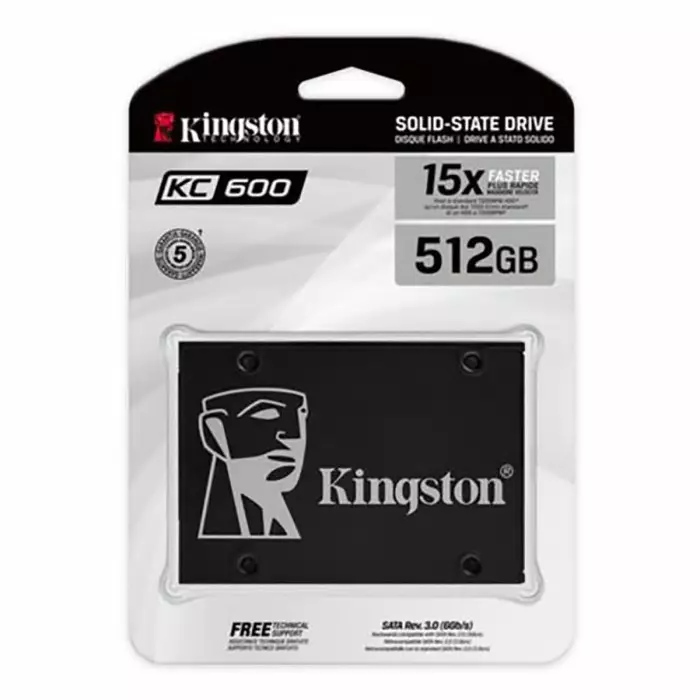 Kingston KC600 2.5 inch 512 GB Internal SSD, SKC600/512G