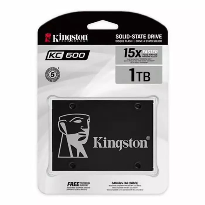 Kingston KC600 2.5 inch 1 TB Internal SSD, SKC600/1024G