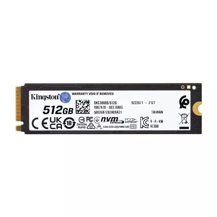 Kingston KC3000 M.2 (2280) 512 GB Internal SSD, SKC3000S/512G