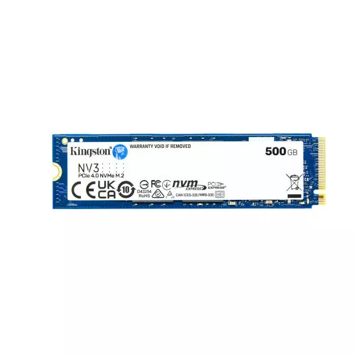 Kingston NV3 M.2 2280 500GB Internal SSD, SNV3S/500G