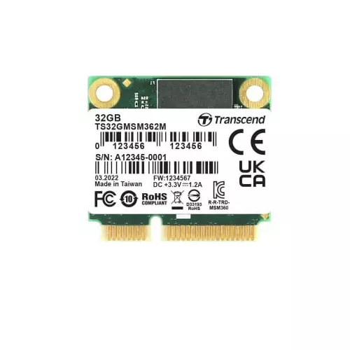 Transcend MSM362M mSATA mini 32 GB Internal SSD, TS32GMSM362M