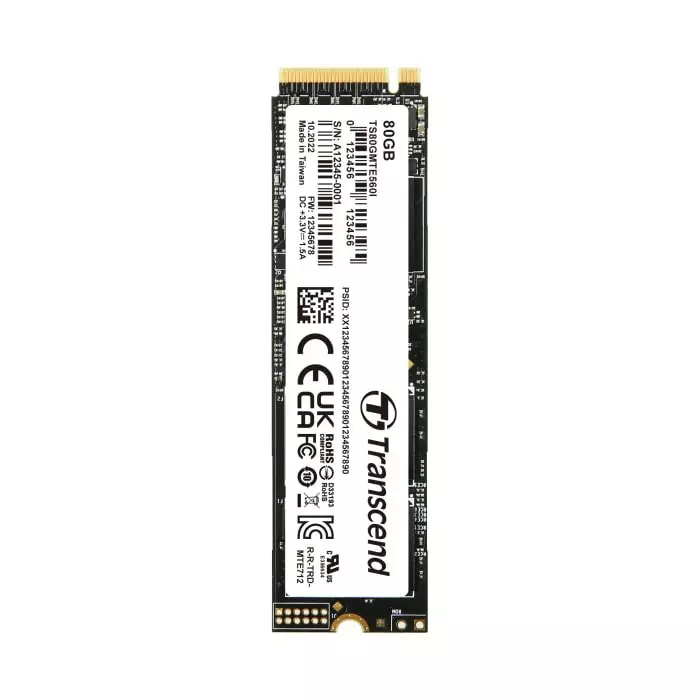 Transcend MTE560I M.2 (2280) 80 GB Internal SSD, TS80GMTE560I