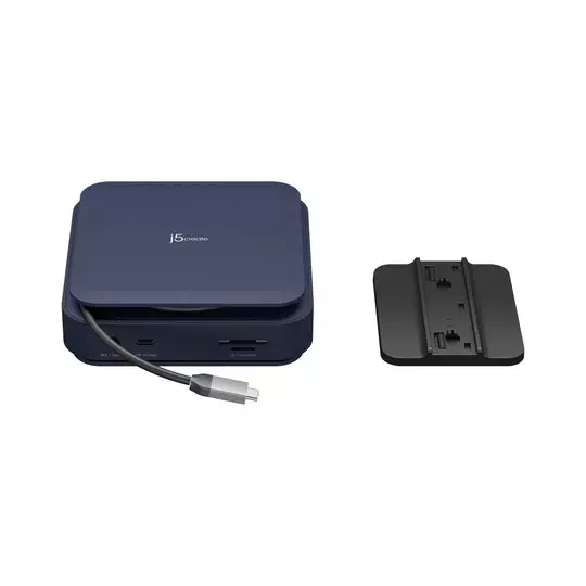 J5Create Powerful Dual 4K HDMI Docking Station with 140 W PD 3.1 Ultra-Fast USB 10 Gbps, Gigabit LAN, JCD3196