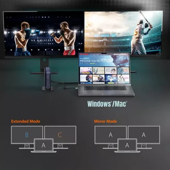 J5Create Powerful Dual 4K HDMI Docking Station with 140 W PD 3.1 Ultra-Fast USB 10 Gbps, Gigabit LAN, JCD3196