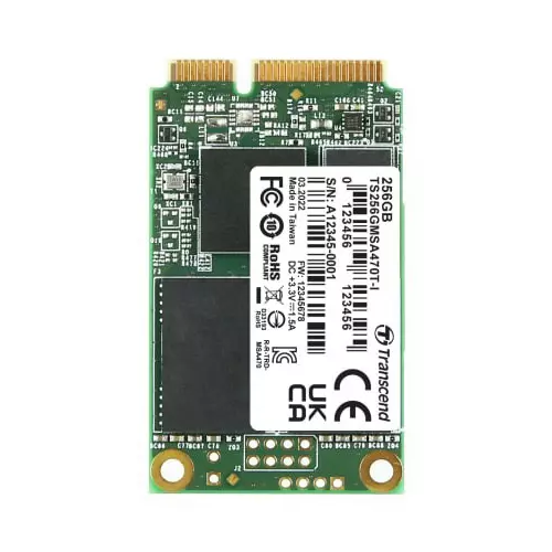 Transcend MSA470T-I mSATA 256 GB Internal SSD, TS256GMSA470T-I
