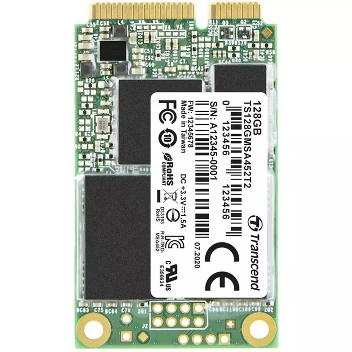 Transcend MSA452T2 mSATA 128 GB Internal SSD, TS128GMSA452T2