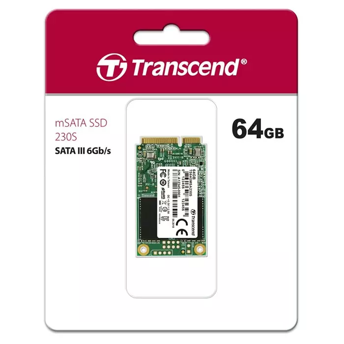 Transcend MSA230S mSATA 64 GB Internal SSD, TS64GMSA230S