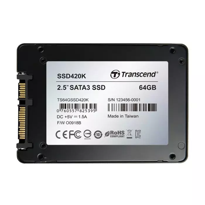 Transcend SSD420 63.5 mm (2.5 inch) 64 GB Internal SSD, TS64GSSD420K