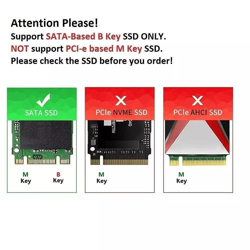 LOTA M.2 SATA to USB 3.0 SSD External Enclosure Tool-Free & Compact Design, MST-1704-LT