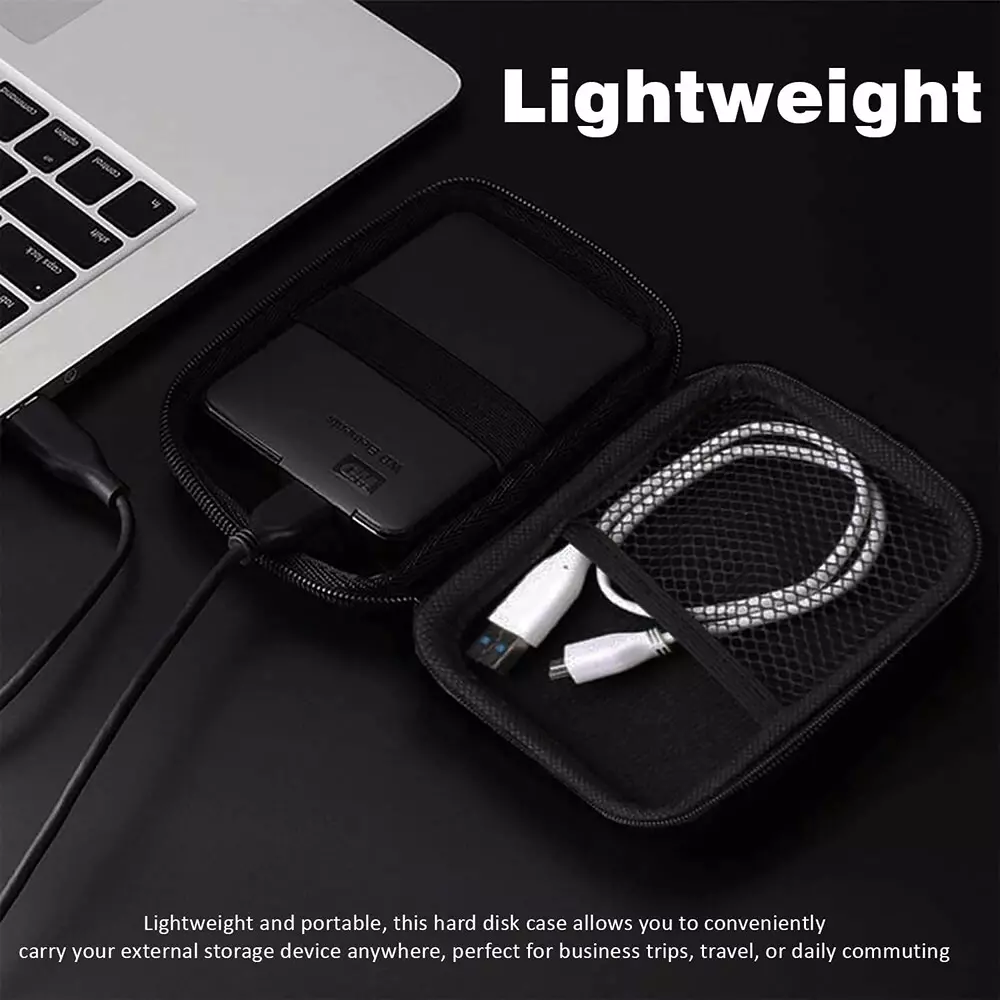LOTA External Hard Disk Case Shockproof & Protective for 2.5/3.5 inch HDD/SSD, MST-1725-LT