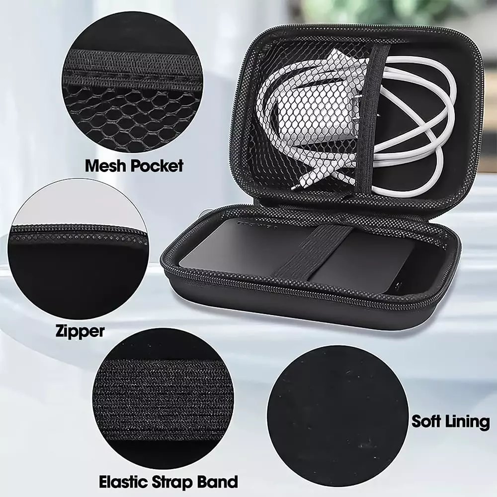 LOTA External Hard Disk Case Shockproof & Protective for 2.5/3.5 inch HDD/SSD, MST-1725-LT