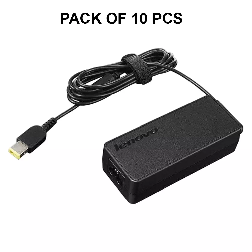 Lenovo Computer Charger Slim Tip AC Adapter 65 W 3.25 Amp, ‎PA-1650-72 (Pack of 10)