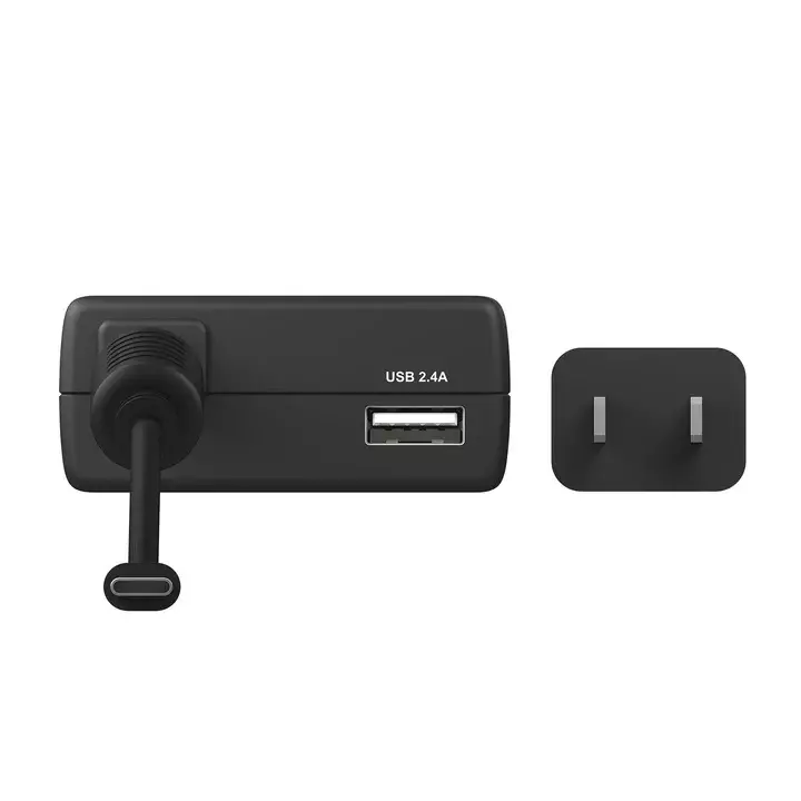 J5Create 100W Dual-Port PD Super Charger with Built-in USB-C Cable and Fast USB-A Output, JUP2290