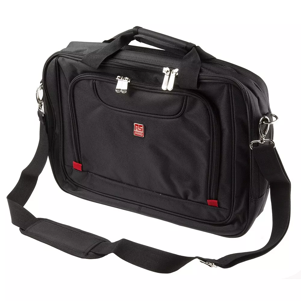 RS PRO Laptop Case Polyethylene Terephthalate Black 300 mm 400 mm 120 mm, 1112292
