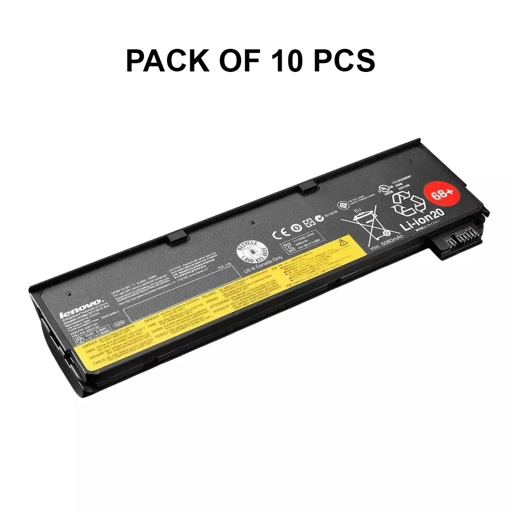 Lenovo L470 Laptop Battery 65 W for l450, l460, l470, t440, t450, t470, t550 (Pack of 10)