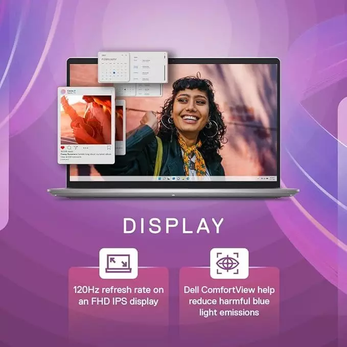 Dell Inspiron 3530 Laptop Intel I5-1334U 8 GB/512 GBSSD 15.6 inch (39.62 cm) Integrated Graphics Win 11 + MS Office H&S 2021 Platinum Silver, OIN353034011RINS1M