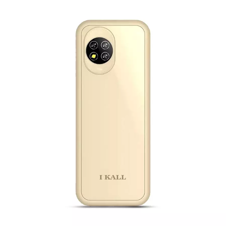 I kall Feature Mobile Phone 1.4 Inch (3.65 cm) HD Display Dual Sim Gold 800 MAh, IK-K65-GOLD