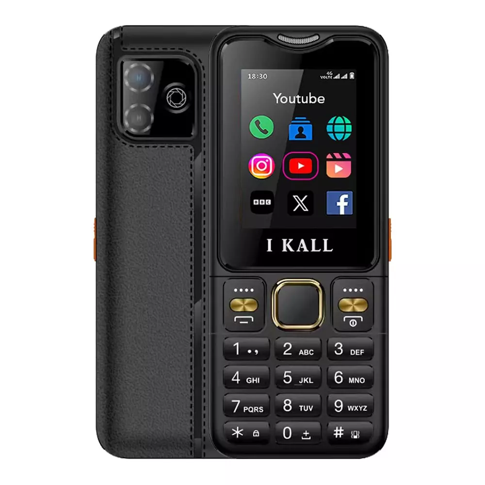 I Kall I9 4G Dual Sim Keypad Phone (2.4 Inch) 60.96 mm Screen Size 2500 mAh Battery Capacity