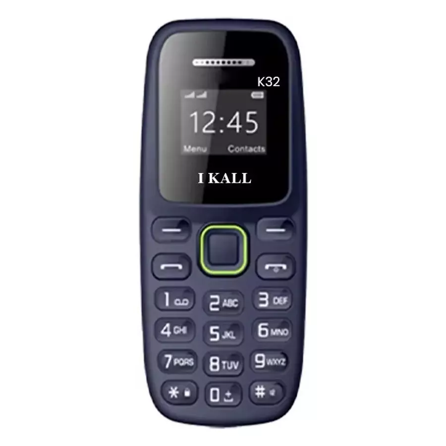 Ikall Feature Phone 0.66 inch (1.68 cm) Display, Dual Sim, 8000 mAh Battery, MP3 Player, Bluetooth