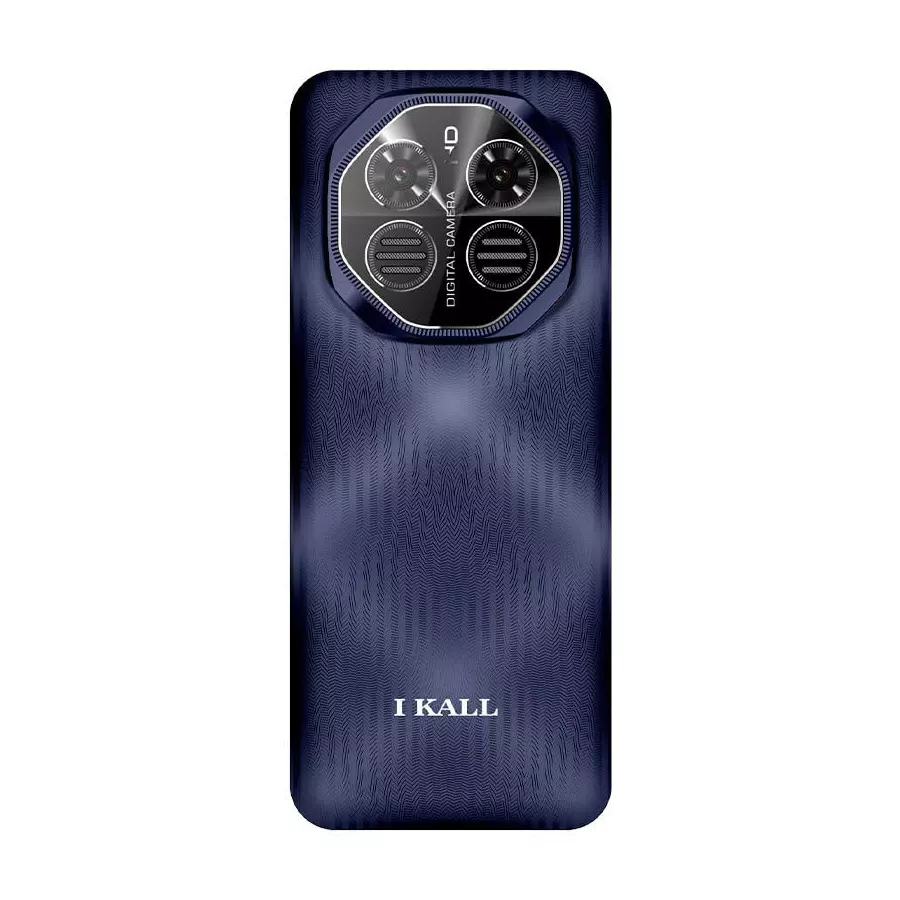 I kall 4 G Keypad Mobile Phone 2.4 Inch (6.096 cm) HD Display Dual Sim Blue 2500 MAh, IK-I4-BLUE