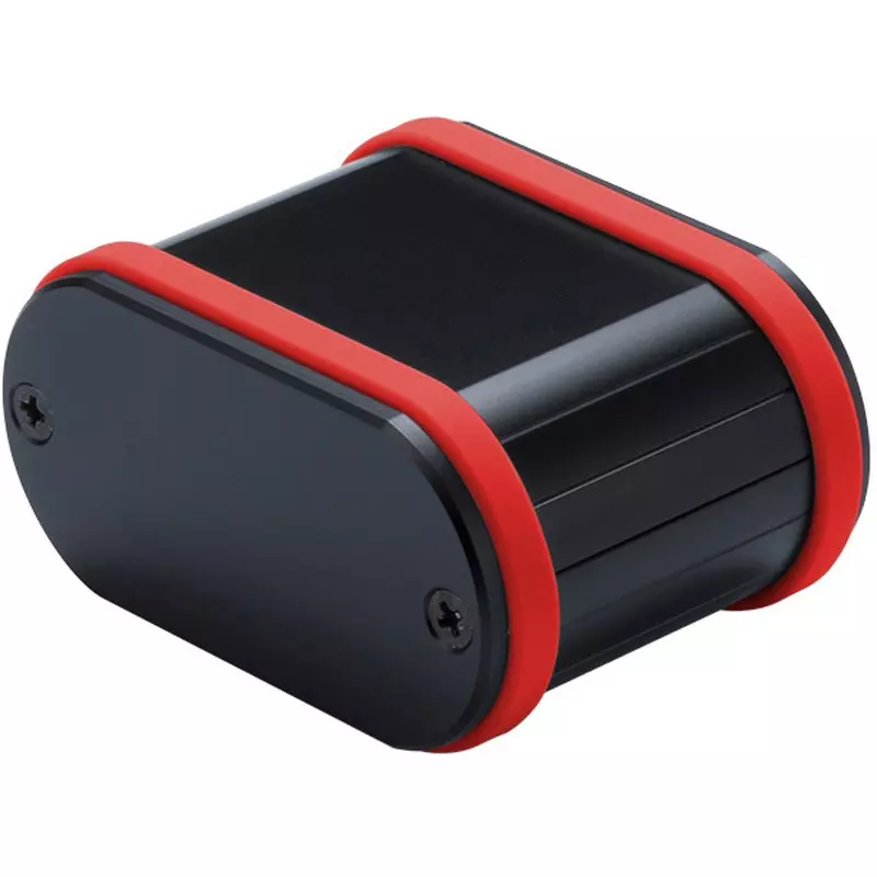 TAKACHI MXB Series Aluminum Mobile Case with Silicone Band 72x38.2x52 mm, MXB4-7-5BRP